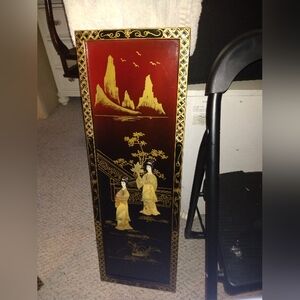 SALE MUST GO. SEND ME AN OFFER Lacquer and mother of pearl antique wall plaques